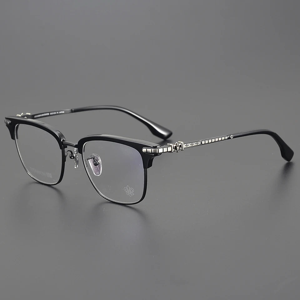 2025 Ultra Light Pure Titanium Fashion Luxury Women Square Business Glasses High Quality Men Optical Prescription Glasses Frame