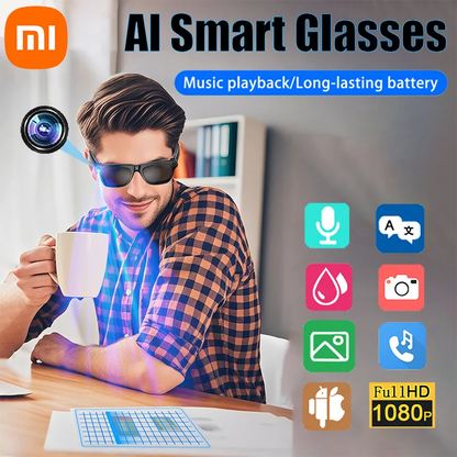 Xiaomi Fashion AI 100MP Camera Smart Glasses Waterproof Bluetooth Call Playing Music Smart Glasses Identify Pictures Use ChatGPT