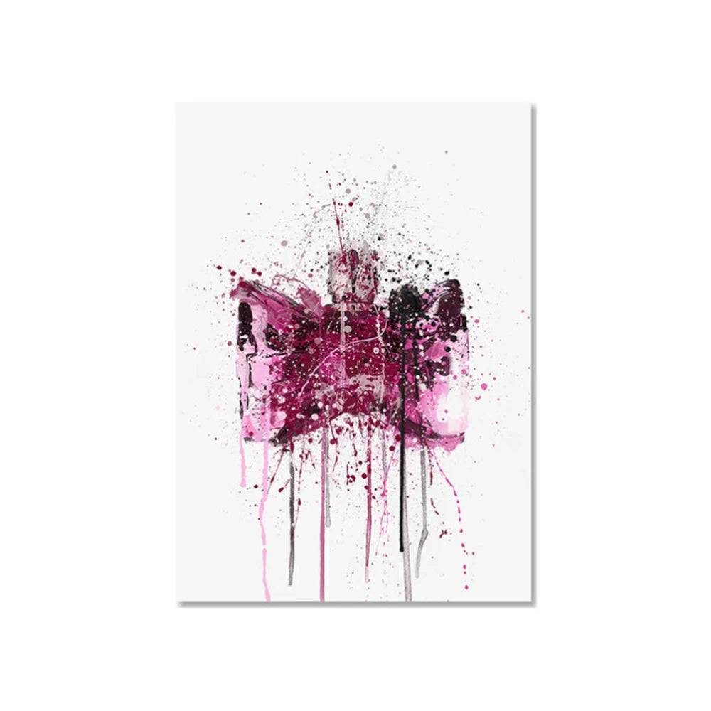 Abstract Street Graffiti Ink Style Perfume Stylized Wall Art Posters Home Room Decor Canvas Painting Mural Picture Print Artwork