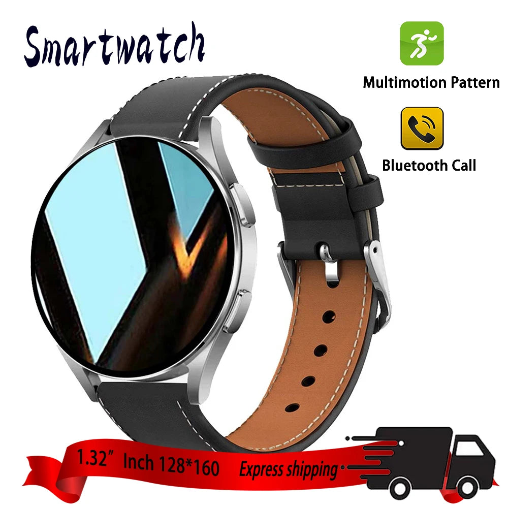 2025 New Business Smartwatch Men 1.32" inch Bluetooth Call Fitness Tracker Smart Wearable Women Wireless Call Watch Android IOS