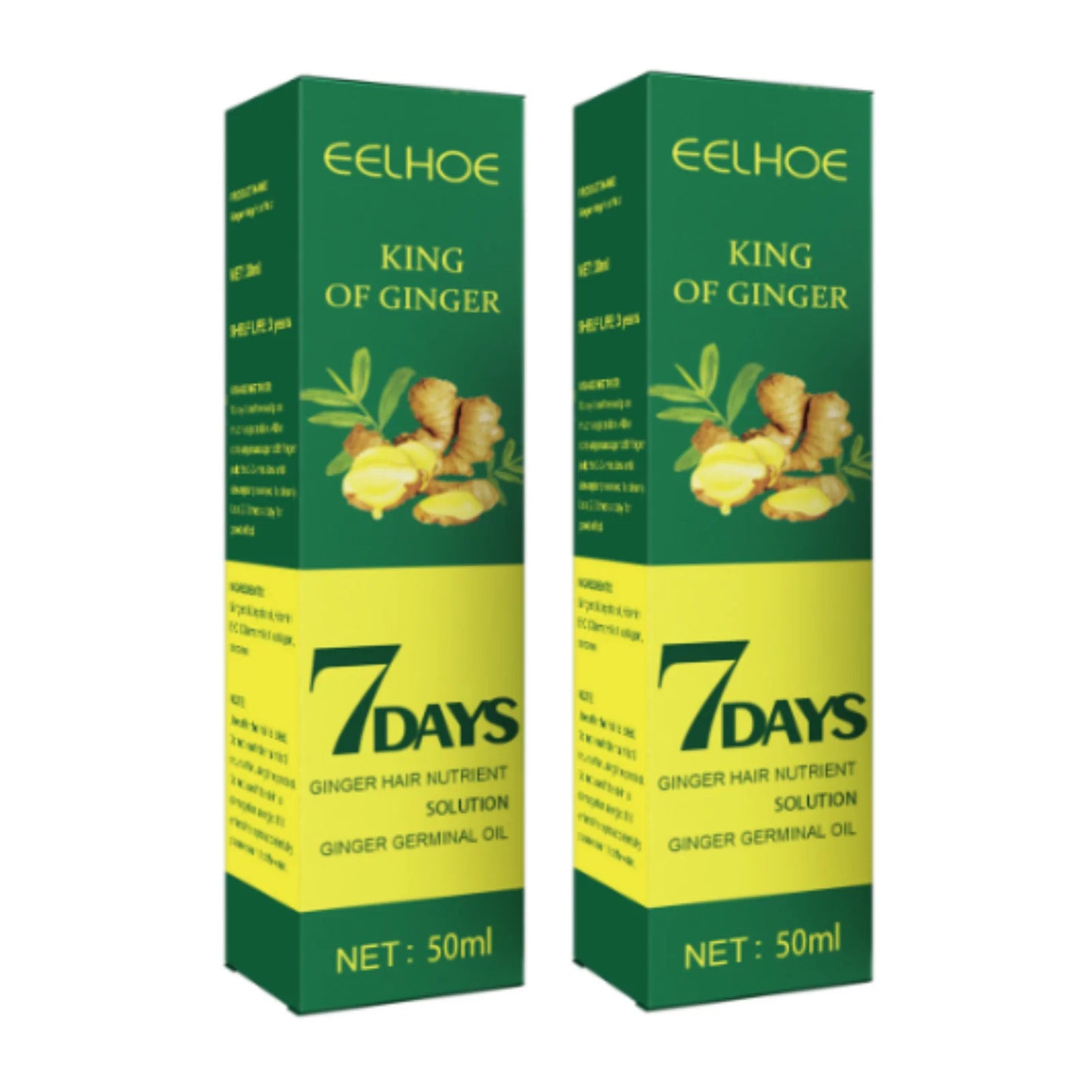 EELHOE Hair Growth Spray 7 Day Ginger Serum Scalp Damaged Treatement Prevent Hair Loss Effective Fast Growth Massage Liquid 50ml