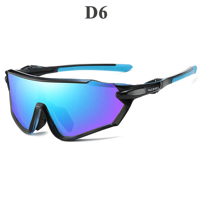 VAGHOZZ NEW UV400 Sports Sunglasses Outdoor Glasses Men Women Eyewear MTB Eyeglasses Bike Bicycle Goggles