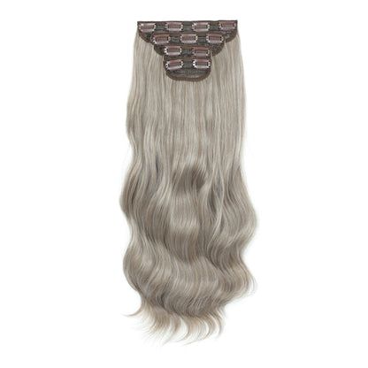 24Inches Blonde 27/613 Bio Synthetic Body Wavy 220grams Ombre Brown M888# Clip In Hair Extensions 4Pcs/lot Sliver White 613#