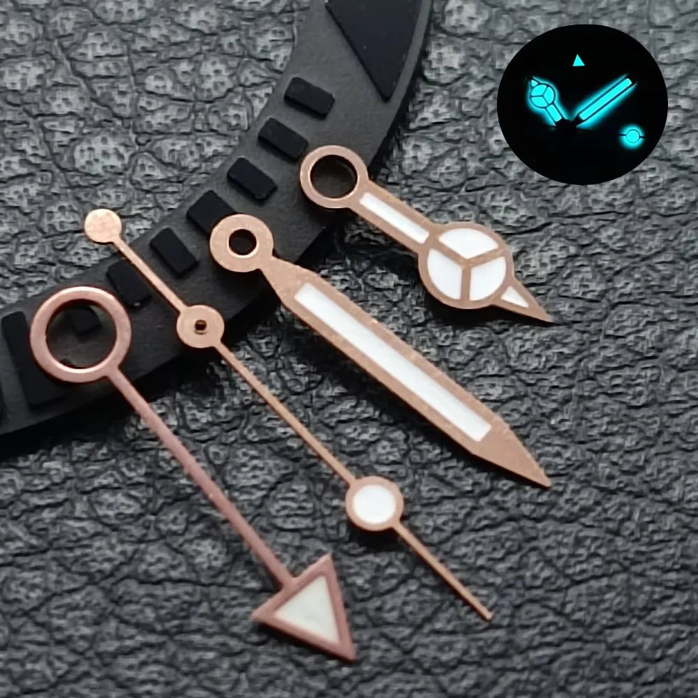 GMT Hands Blue Green/Green Luminous NH34 GMT Watch Hands for NH34 Automatic Movement watch accessories Watch Part For Wristwatch