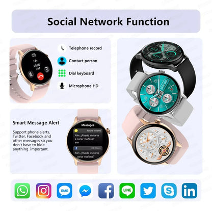 2024 New NFC Smart Watch Women 1.43 Inch AMOLED 466*466 HD Screen Always Display Sport Watch Women Bluetooth Call GPS Smartwatch