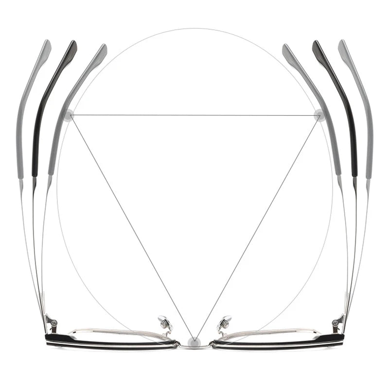 Pure Titanium Frame Glasses Full Rim Eye Glasses Spring Hinges Men Style Shortsighted Spectacles New Arrival Glasses