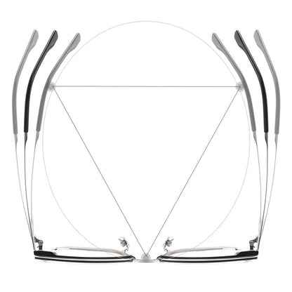 Pure Titanium Frame Glasses Full Rim Eye Glasses Spring Hinges Men Style Shortsighted Spectacles New Arrival Glasses