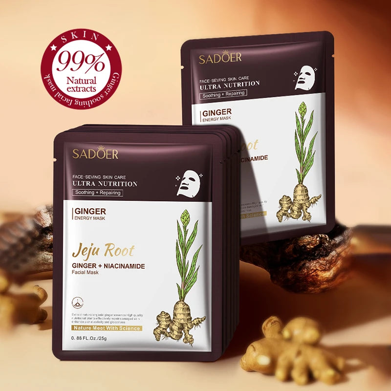 Skin Care Stuff Mask Face Niacinamide Masks Korea Ginger Whitening Aloe Vera Original Gel Collagen Night Wrapping Cleaning Set