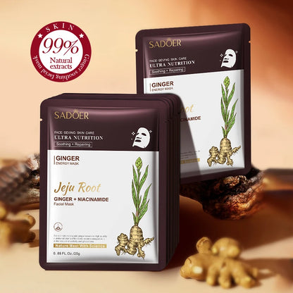 Skin Care Stuff Mask Face Niacinamide Masks Korea Ginger Whitening Aloe Vera Original Gel Collagen Night Wrapping Cleaning Set