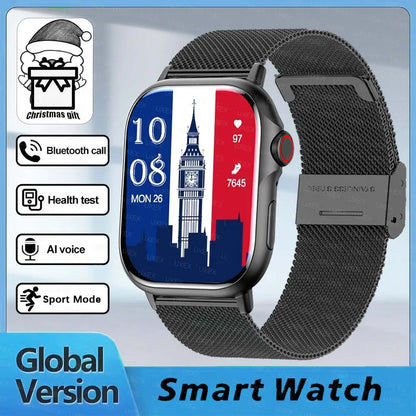 Extravagant Smartwatch Watch 2.01 Inch HD Christmas Gift Wireless Call Health Tracker Custom Photo Al Voice Christmas Gift Watch