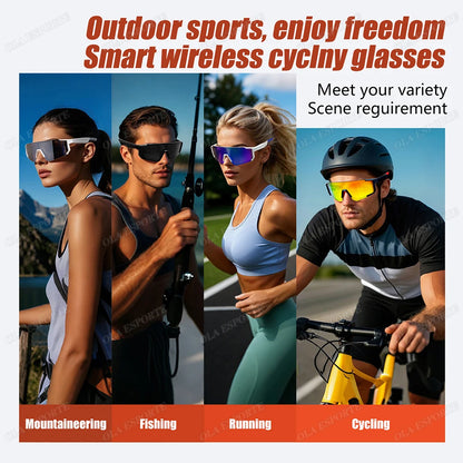 Cycling Outdoor Sports Bluetooth Call Smart Sunglasses  UV400 Polarized Mountain Bike Glasses Driving Fishing Motorcycle Goggles