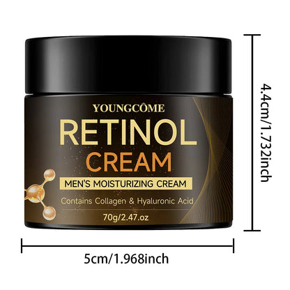 Men's Retinol Moisturizing Cream - Anti-Aging, Wrinkle-Reducing, Skin-Firming Face Cream for Men,Restores Youthful Glow 40g/70g