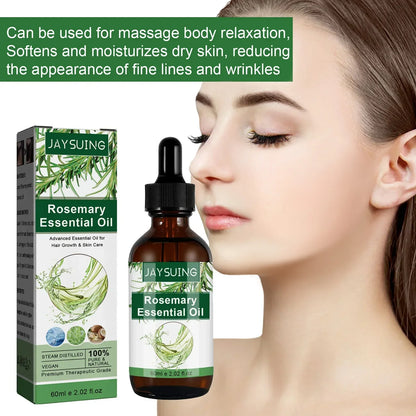 Rosemary Essential Oil For Hair Growth Scalp Damage Treatment Baldness Nourishment Repair Liquid Hair Thicken Care Serum 60ml