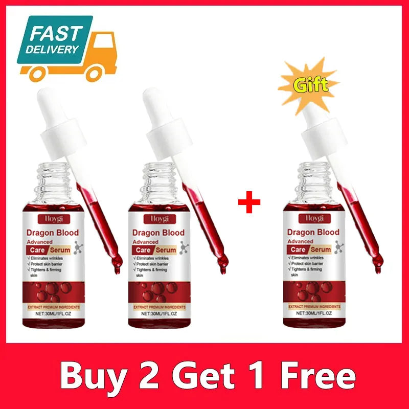 Dragon Blood Wrinkle Removal Face Serum Anti-Aging Firming Lift Brighten Whitening Dull Skin Moisturizer Skin Care Cosmetics
