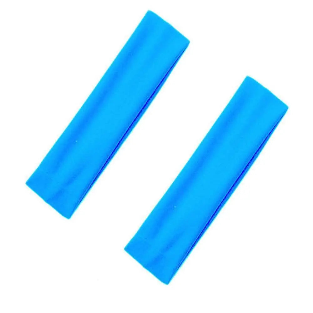 Hot SALE!! 2PCS Sports Headbands High Elastic Women Gym Yoga Hair Bands Exercise Tennis Fitness Running Sweat Head Hair Bands