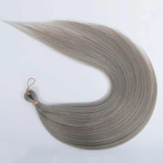 Magicae Braiding 28inches Hair 72cm Heat Resistant Ash Blonde Ombre Brown Sliver White 60# Cold Fusion Micro Crochet Hair Weave