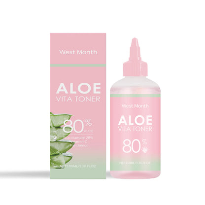 Soothing Facial Toner Serum Cleanser Relieve Redness Improve Dry Fade Dark Spots Remove Dirt Hydrating Brighting Aloe Repair Set
