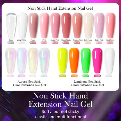 Born Pretty 15ml Aurora 3D Shaping Non Stick Hand Nail Extension Gel Soak Off UV LED For Nail Building Manicure Construction Gel