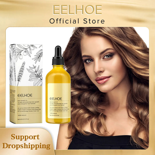 EELHOE Natural Rosemary Hair Growth Essential Oil Smooth Hair Strengthening Repair Hair Loss Prevention Rosemary Essential Oil