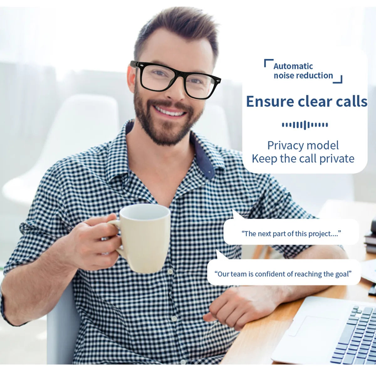 AI Smart Glasses Prescription Custom Lenses Bluetooth Call Map Navigation Voice Assistant Listen Song Translate Language Glasses