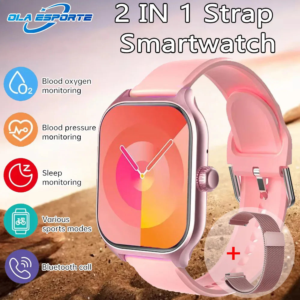 Smart Watch AMOLED Screen Bluetooth Call Smartwatch Weather Heart Rate Sleep Multiple Sports Modes Sport Watches For Android IOS