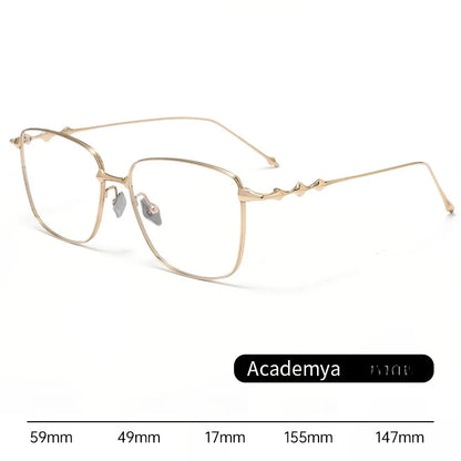 Korean gm Eyeglass Titanium Retro Optical Glasses Frames For Men Women Big Size Eyeglasses Frames Prescription Myopia Eyewear