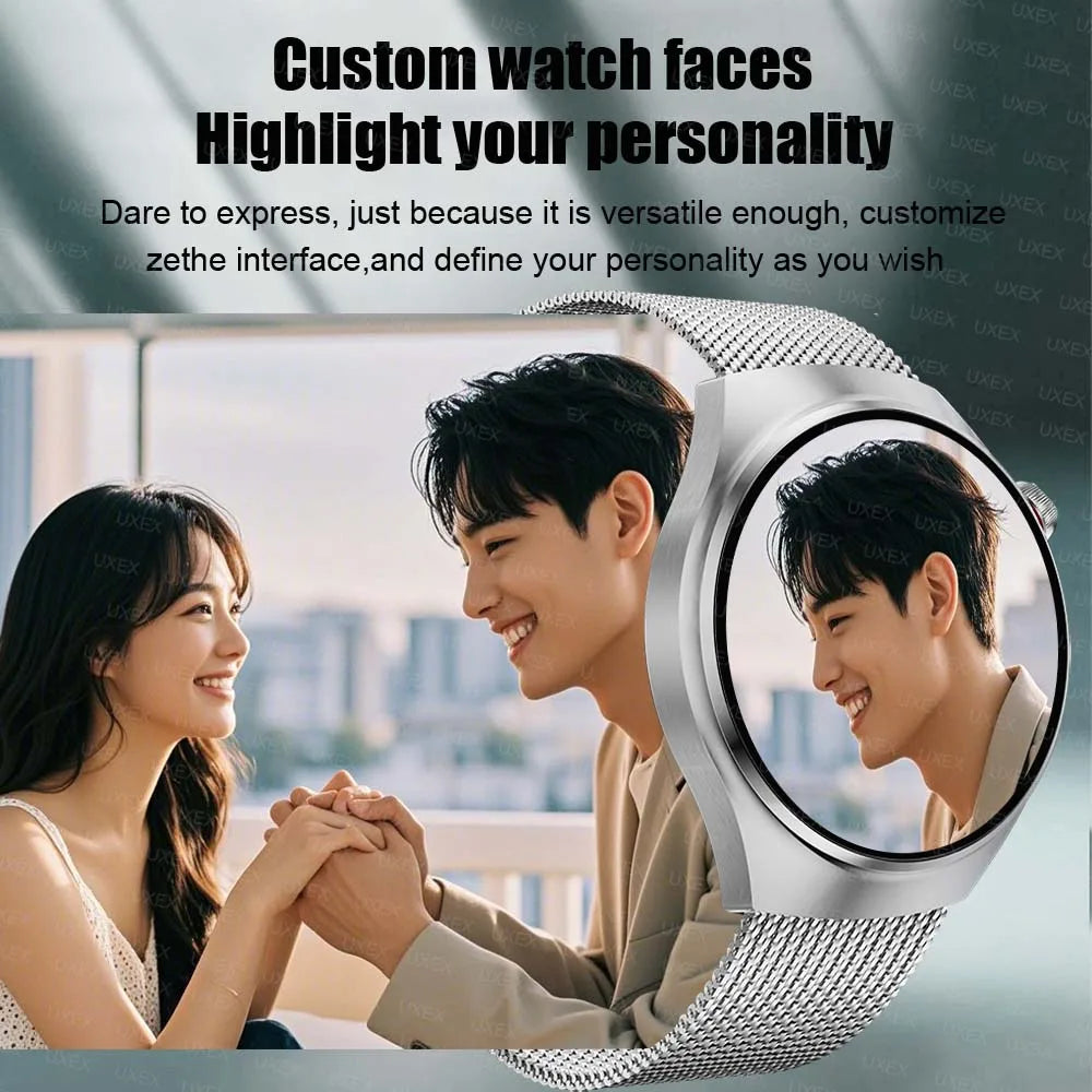 Business Smartwatch Watch Man 1.52 HD Wireless Call Health Tracker Custom Photo Voice Assistant Christmas Gift Watches Commerce
