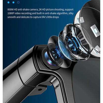 smart glasses prescriptions custom lenses 800W pixel camera Ai Photo Recognition bluetooth call noise cancel smart eyeglasses