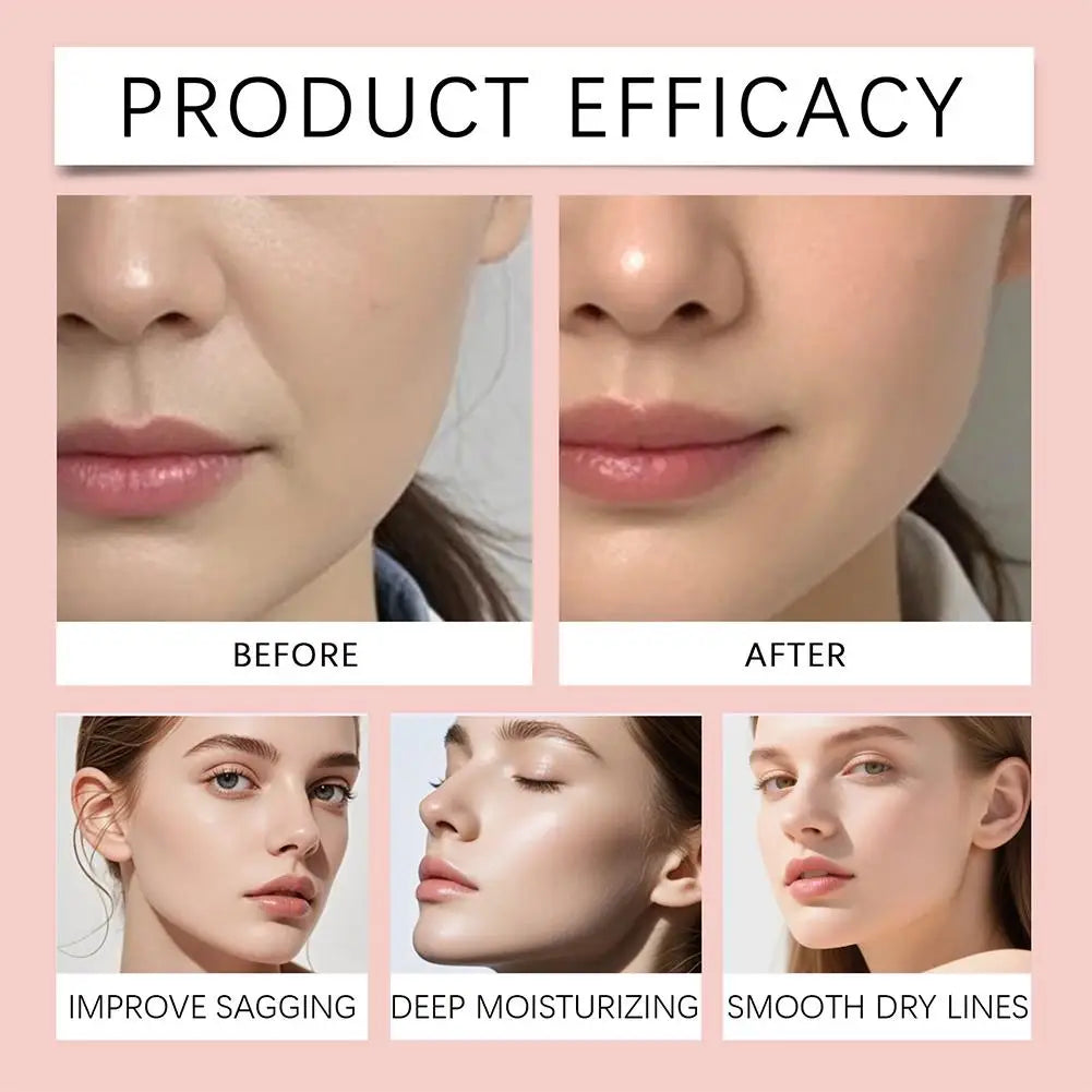 30ML 5 In 1 Hyaluronic Acid Face Serum Moisturizing Vitamin C Collagen Nourishing Facial Serum Shrink Pores Skin Care