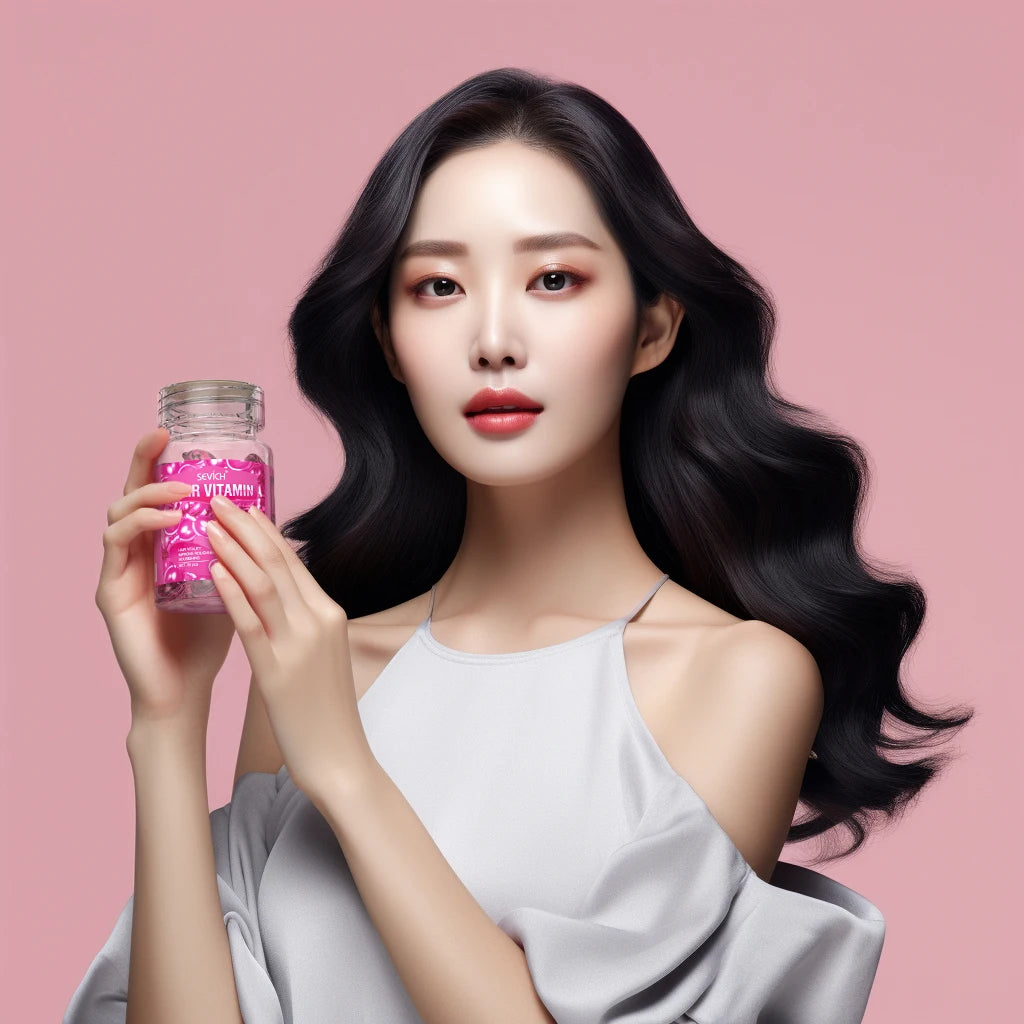 Magic Hair Vitamin Capsule Keratin Oil Fast Restore Hair Soft Smooth Shiny Deep Moisturizer Frizzy Dry Scalp Hair Care Products