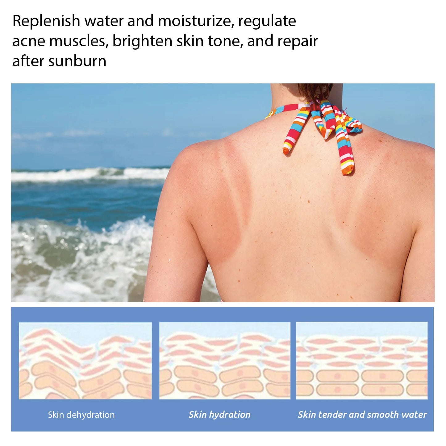 EELHOE After Sun Repair Cream Aloe Vera Sunburn Repair Gel Face Body Refreshing Moisturizing Protection Skin Care Free Shipping