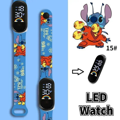 Stitch Children Watches Girls Waterproof Sport Touch Screen Watch for Women Waterproof Digital Clock Bracelet Gifts