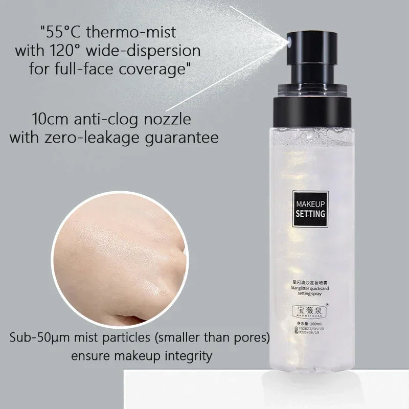 Makeup Fixer Spray Waterproof Sweatproof Long Lasting Oil Control Hydrating Makeup Fixing Setting Spray Cosmetics