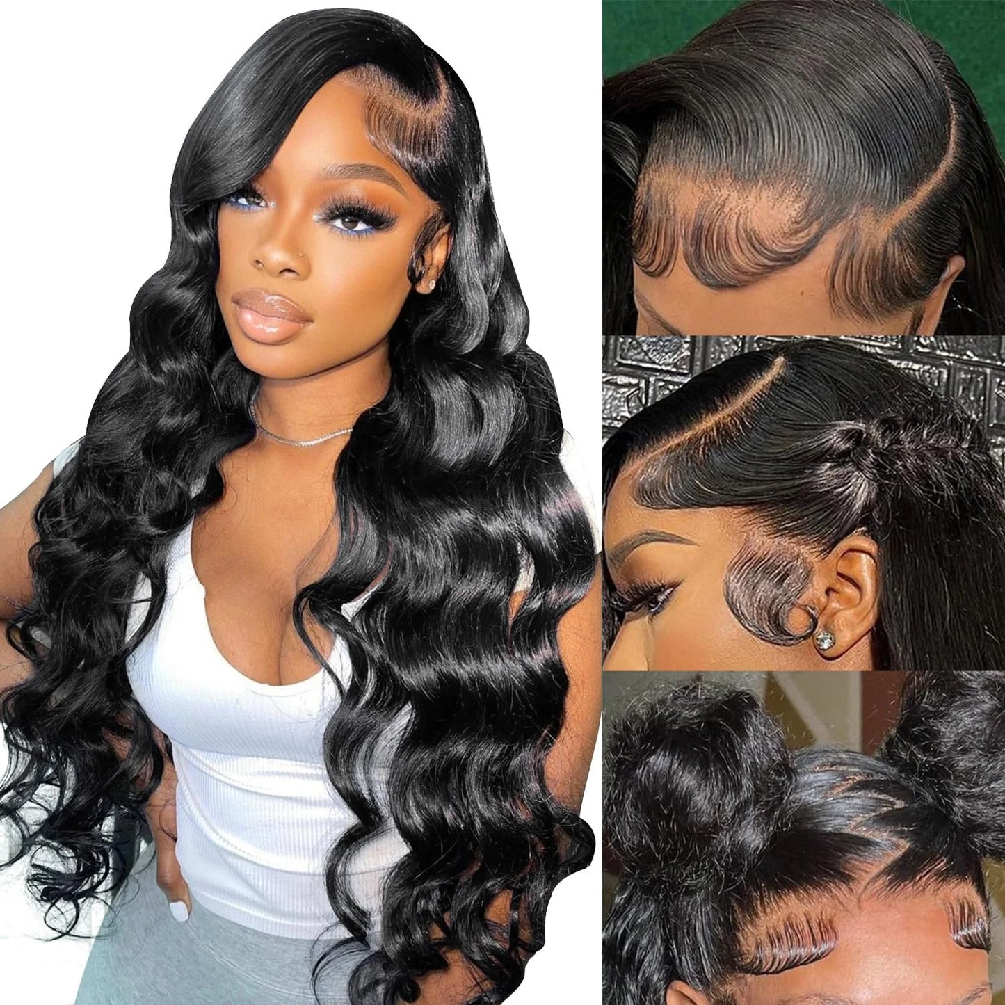 Body Wave Transparent Lace Front Wigs Human Hair Pre Plucked 13x4 Frontal Wigs Human Hair Lace Front Wig With Baby Hair For Wome