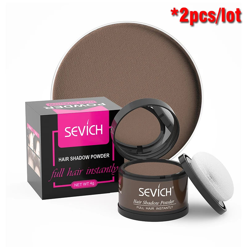 Sevich Hairline Shadow Powder Instantly Black Root Cover Up Natural Hair Filling Hair Fluffy Powder Waterproof Hair Concealer