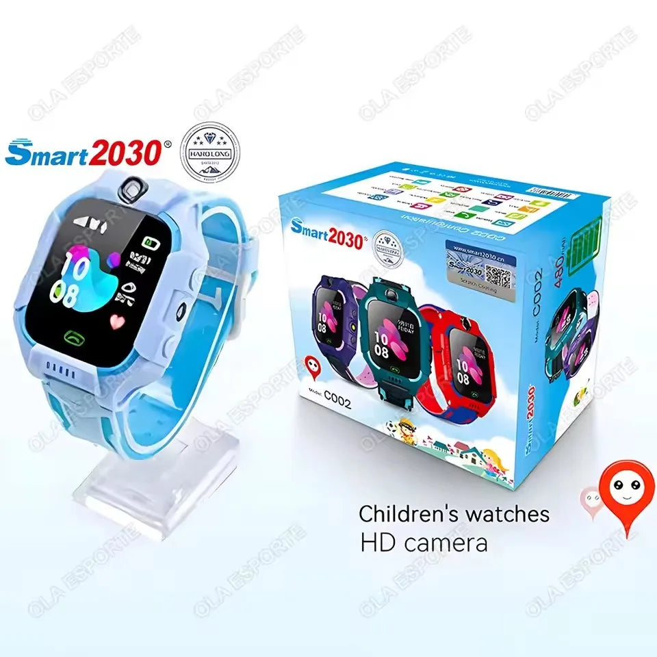 2025 New Kids Smart Watch SOS LBS Location Camera 2G Sim Card Call IP67 Waterproof GPS Location Child Smartwatch Boy Girl Gift