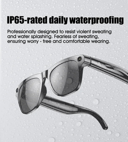 6K HD AI Smart Glasses Camera Mini Camera Bluetooth Call Voice Assistant Control Smart Sports Wearable Camera Glasses 2025 ﻿