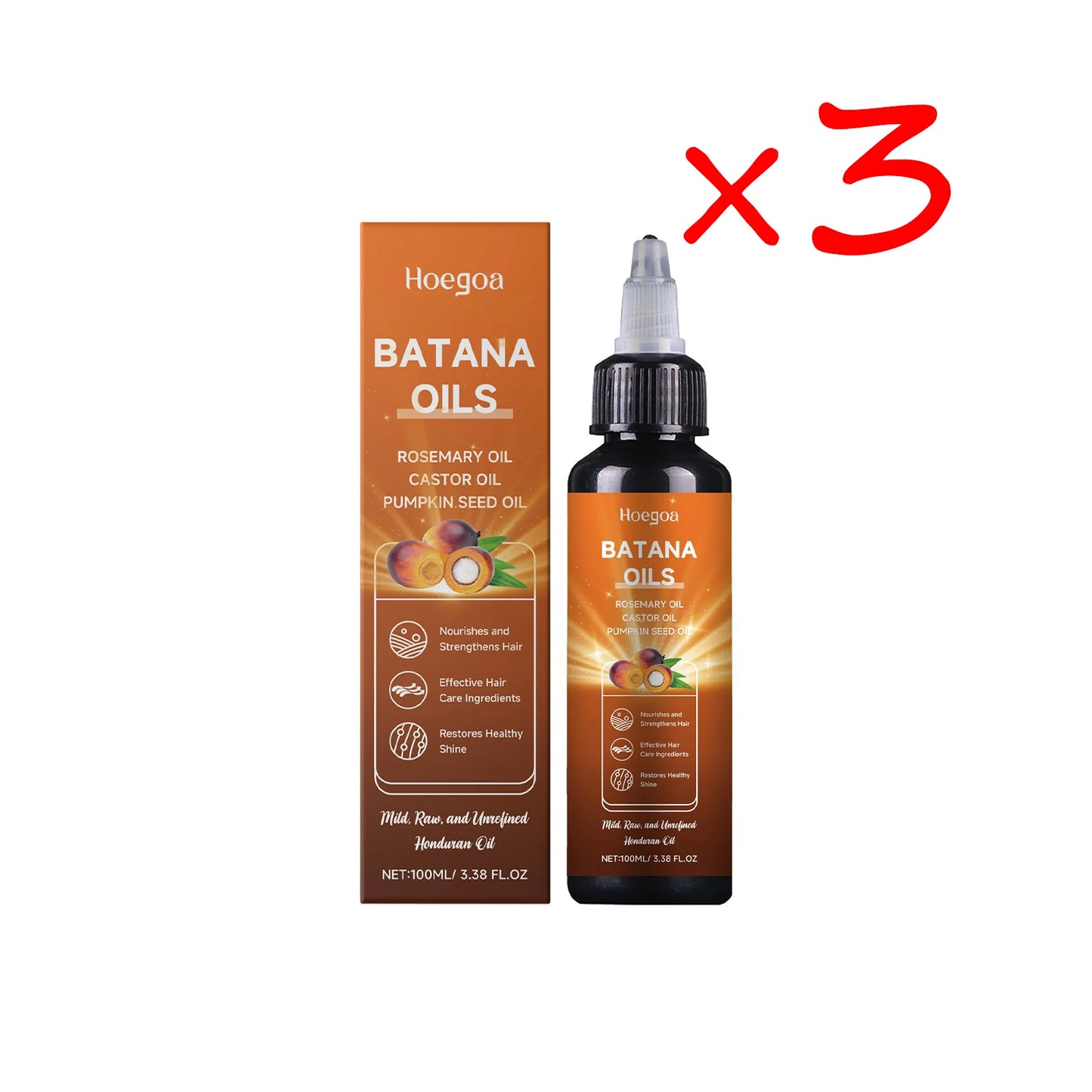Batana Hair Oil Rosemary Hair Growth Scalp Care Oil Nourishes Hair Conditioning Follicle Strengthens Roots Anti Loss Repair Dry