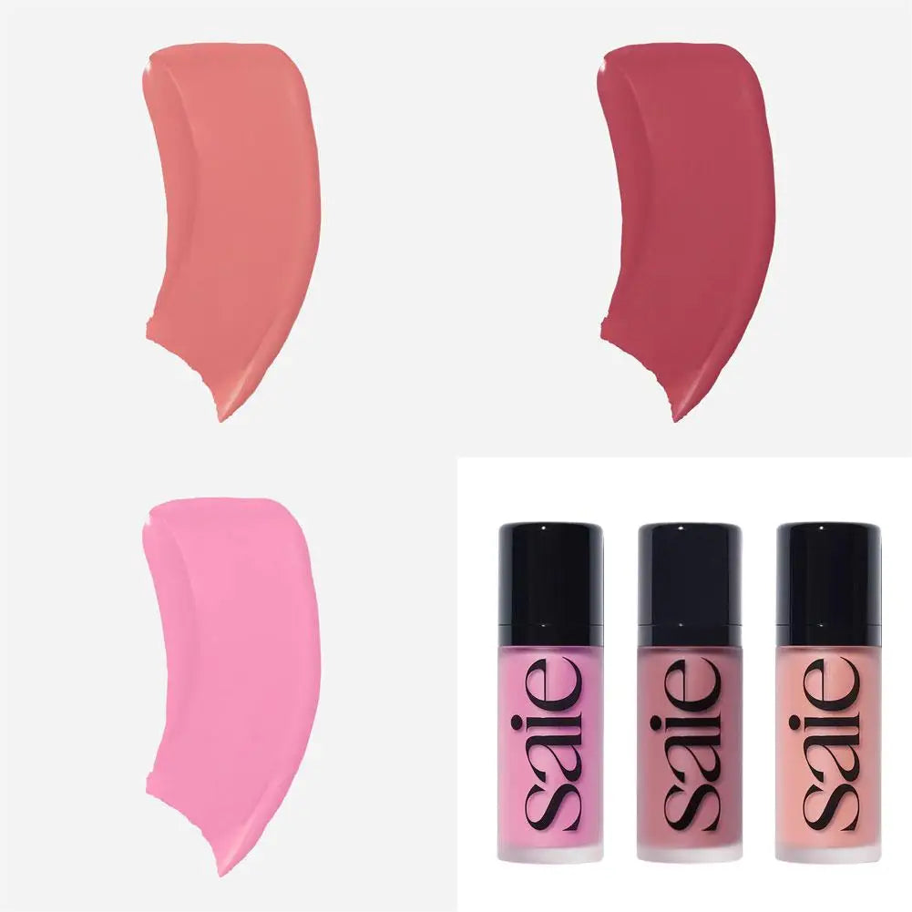 Saie Liquid Blush Quick-drying Non-sticky Lightweight Moisturizing Natural Soft Texture Creates 3-dimensional Makeup Face Makeup