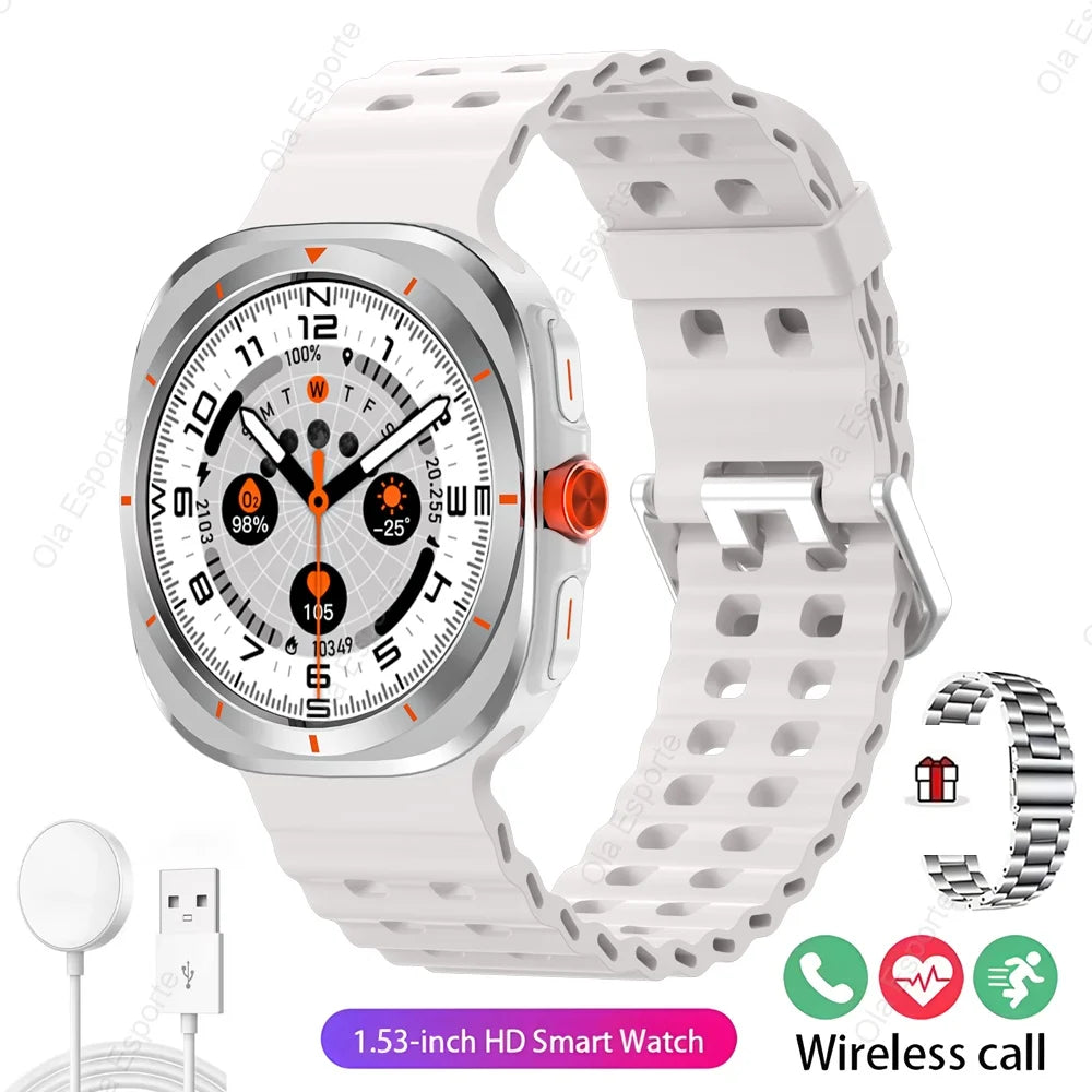 2025 Smart Watch GT7 Ultra HD AMOLED Screen Bluetooth Talk Heart Rate Health Monitoring Men Women Sports Watches For iOS Samsun