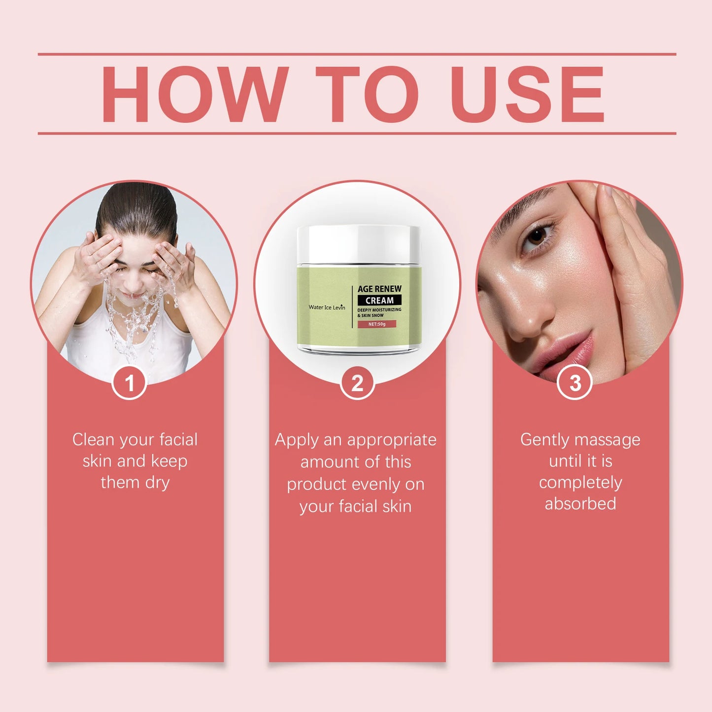 50g, Retinol Collagen Cream, Deep Moisturizing Firming Cream, Suitable for Sensitive Skin, Containing Vitamin A, B, C and E, Transparent Brightening, Smooth and Soft, Day and Night Use