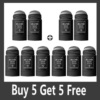 Solid facial mask Stick Green Tea Honey Peach Cleaning Pore Moisturizing Long Charcoal Eggplant Mud Film