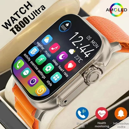 Original T800 Ultra Smart Watch 2025 49mm Men Women Bluetooth Call BT Music Sport Wireless Charging Smartwatch For Android IOS
