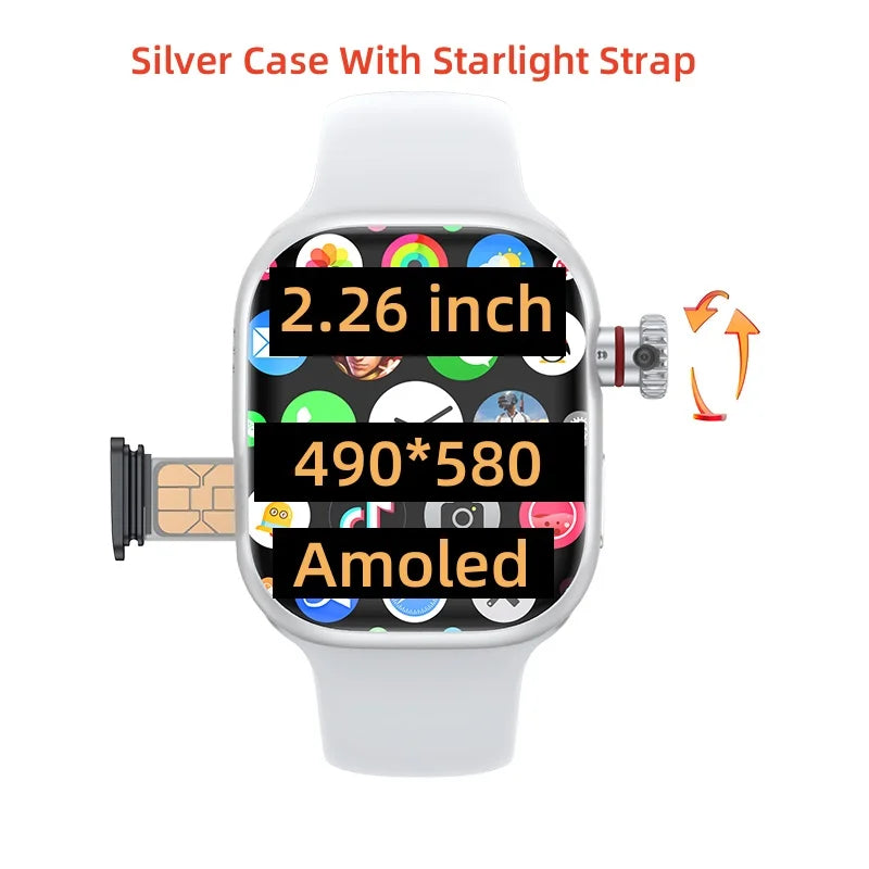 Original CD99 S16 S9 Smart Watch 2.26 inch Amoeld 8GB RAM AMOLED Wifi GPS 128GB ROM Position APP Download Smartwatch Men Women