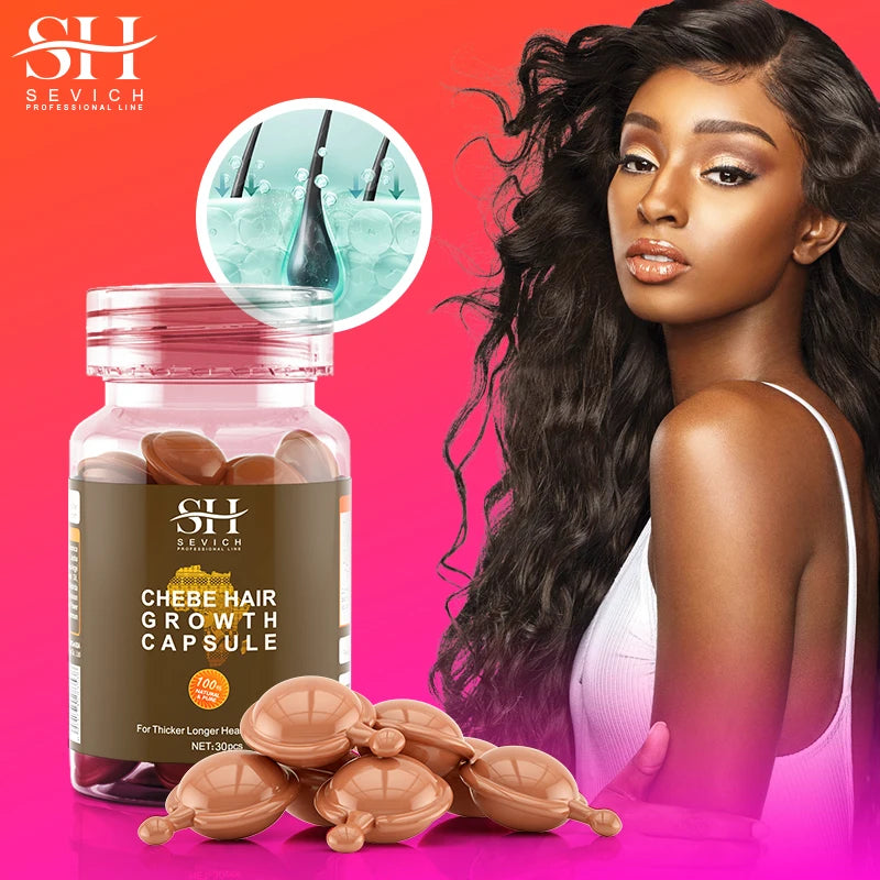 New Hair Care Capsule Chebe Hair Growht Capsule Repair Damaged Hair Essential Oil Anti Breaking Hair Mask Anti Hair Loss Product