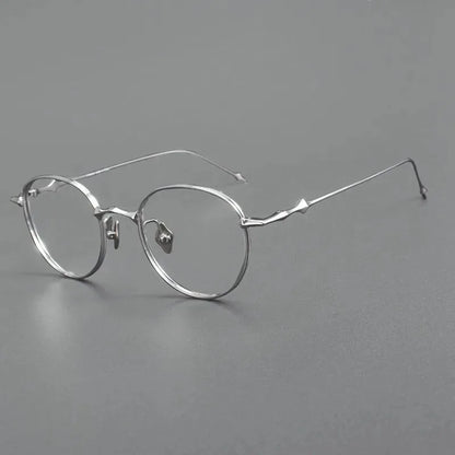 2025 Fashion Korean Titanium Glasses Frame Men Retro Square Eyeglasses Rectangular Eyewear Women Optical Lenses Prescription