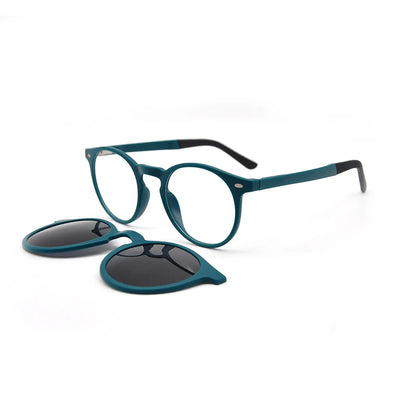 KANDREA Round Vintage Sunglasses Women Man Magnetic Glasses Clip on Brand Designer 2022 Optical Myopia Eyeglasses Frame S2034