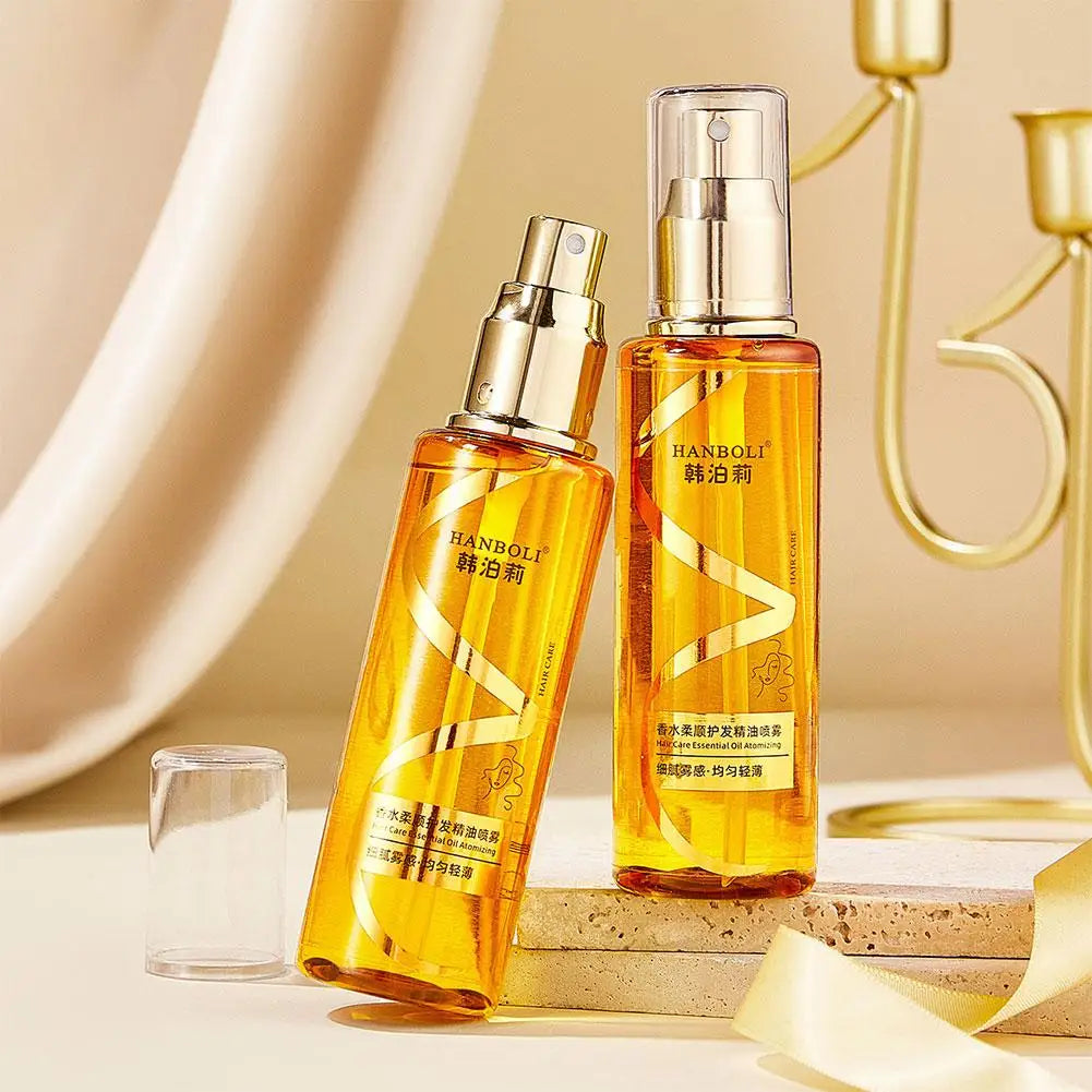 Hair Essential Oil Spray Long-lasting Light Soft Essential Oil Spray For Dry Frizzy Hair Leave-in Anti-static Hair Care