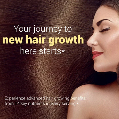 Hair Vitamins - Nourishes The Scalp, Antioxidant Protection, Promotes Natural Hair Growth and Immune Health, Non-GMO