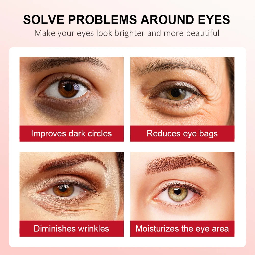 Lakerain Retinol Eye Cream Lifting Firming Anti-Wrinkle Remove Eye Bags Dark Circles Anti Aging Moisturizing Brighten Skin Care